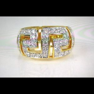 Estate 14k/925 Sterling Ladies Band Ring